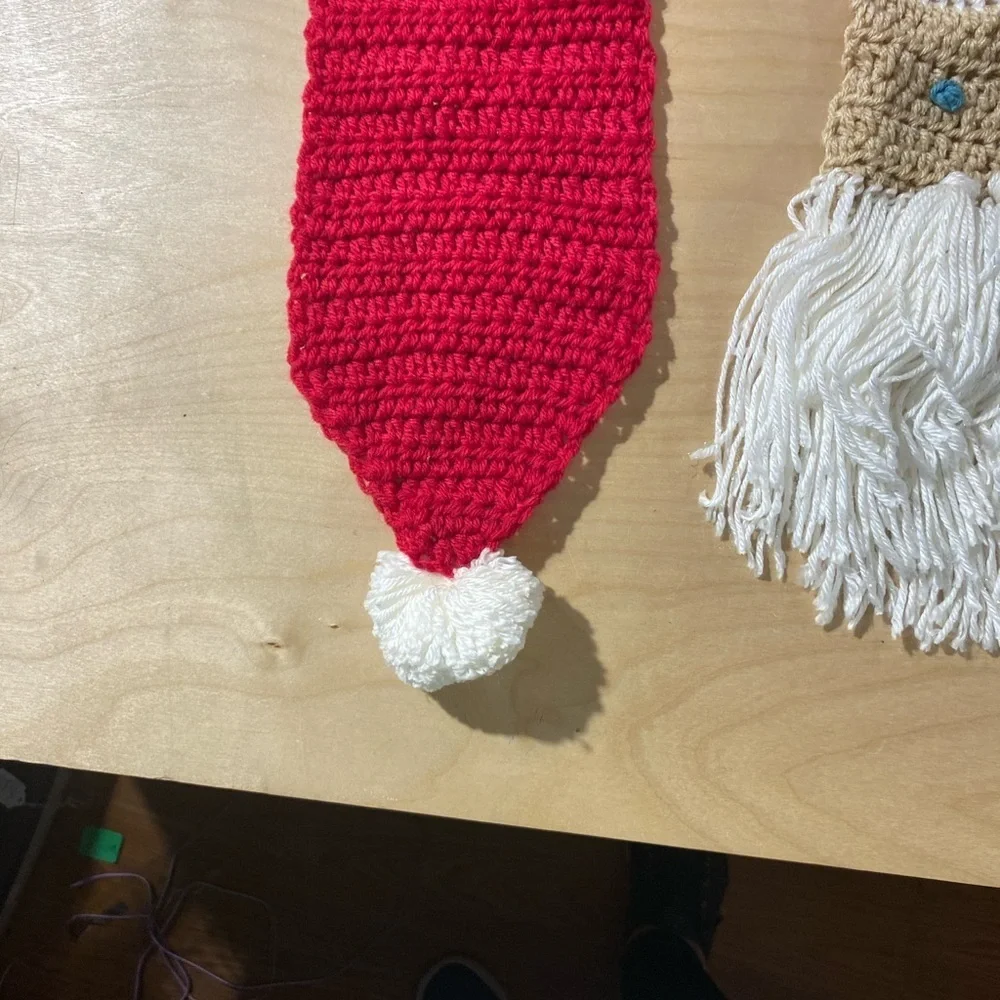 Red and White Crochet Santa Scarf (OT)